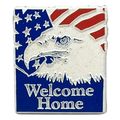 Welcome Home Flag with Eagle Fridge Magnet