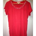 Michael Kors Blouse Women Pink-Coral Jewelry Be...