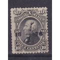 MEXICO 1874-77 HIDALGO 10c OVERPRINTED 4676 NO GUM