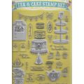Tea & Cake Stamp Set. Stamping Cardmaking Scrap...
