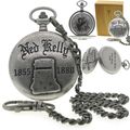 NED KELLY Memorial Silver Color Pocket Watch Me...