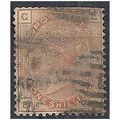 1880 SG151 1/- Orange-Brown Watermark SPRAY ROS...