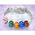 Summer Gift Silver Plated Love Heart Clasp Brac...