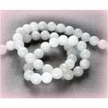 20 no. White Round Polished 8 mm Beads Crafts J...