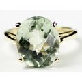 Green Amethyst (Prasiolite), 10KY Gold Ring, R055