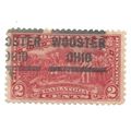 PRECANCEL -T&T, OHIO, WOOSTER 563 ON 2c SARATOGA