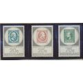 Netherlands Stamps Scott #448 To 450, Mint Hinged
