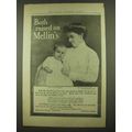 1912 Mellin's Food Ad - Both Raised on Mellin's