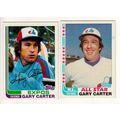 TWO 1982 Topps Gary Carter cards #730 & #344 Al...