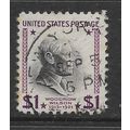 USA 1938 PRESIDENTIAL SERIES $1 BLACK & PURPLE ...