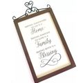 Blessing Wall Plaque with Metal Scroll 44 CM Gi...