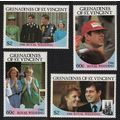 St. Vincent Gren Royal Wedding Prince Andrew 4v...
