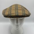 Kangol Plaid Flat Cap 80% Wool 20% Chlorofibre ...