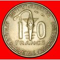 Ⰶ GOLD SWORDFISH FRANCE: WEST AFRICA★ 10 FRANCS...