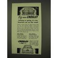 1949 Crosley Car Ad - Big New
