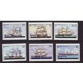 ST KITTS 1980 SHIPS SG 42 / 47 SET 6 VALS U/M M...