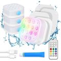 Homly Rechargeable Submersible Pool Lights with...