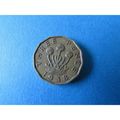 1938 GEORGE VI BRASS THREEPENCE COIN -1 FREE PO...