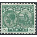 St Kitts-Nevis 1921 SG37 1/2d Blue-Green Mounte...