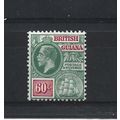 BritishGuiana.SG280 60c Green and Rosine.Mounte...