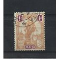 Malta.SG125 1d Orange and Purple.Fine Used.Apr25n