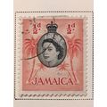 Jamaica QEII 1956 ½d Black & Deep Orange Red Co...