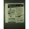 1945 Weaver Scopes and Chokes Ad - He learned t...