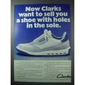 1986 Clarks Sportstrek Trainers Ad - Holes in the Sole