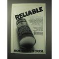 1986 Hercules Red Dot Smokeless Powder Ad - Reliable