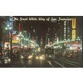 USA Postcard - The Great White Way, Market Stre...