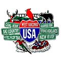 West Virginia Street Signs Fridge Magnet