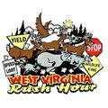 West Virginia Rush Hour Fridge Magnet