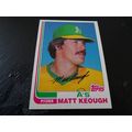 1982 Topps Card # 087A Matt Keough Excellent-Mi...