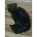 Aardvark stone sculpture figurine bear with fis...