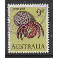AUSTRALIA 1966 9c HERMIT CRAB SG 390 FINE USED#