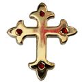 24ct Gold Plated Medieval Gothic Cross Celtic C...