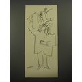 1954 Cartoon by Saul Steinberg - ink