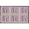 537, Mint FVF NH 3¢ Liberty Block Of Six SCV $1...