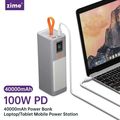 Zime Power Bank 40000mAh 100W for MacBook Campi...