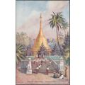 Sulay Pagoda, Rangoon, c.1910s - Tuck's Oilette...