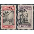 Beneficient Tax Stamp: 50c & 1p - Spanish Tangi...
