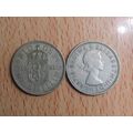 GB 1961 Elizabeth II Scottish 1/- Shilling Coin