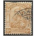 India 1912 SG177 6a Yellow-Bistre Fine Used . .. .