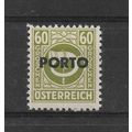 Austria.D967 60g Posthorn (Green).Mounted Mint....