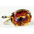 Twilight Fire Topaz, 14KY Gold Pendant, P040