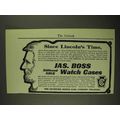 1903 Keystone Jas. Bross Stiffened Gold Watch C...