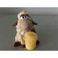 SHEEP FIGURINE - CREAM & BROWN