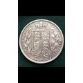Queen Victoria 1883 Silver Half Crown High Grad...
