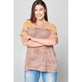 Women's Camouflage Printed Loose Fit Knit Top