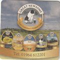 BEER MAT - GREAT NEWSOME BREWERY - VARIOUS BEER...